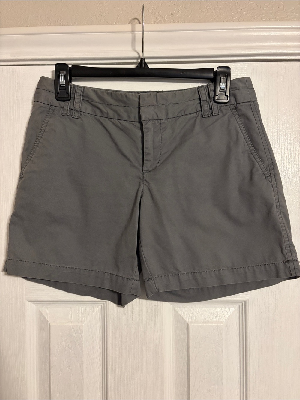 LOFT Gray Casual Chino Bermuda Shorts
